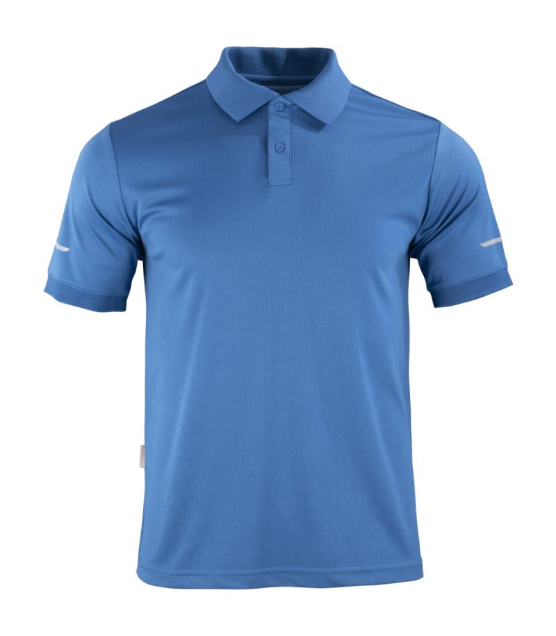 Polera WorkDry Cam M/Corta Azul Rey