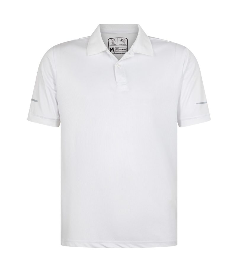 Polera WorkDry Cam M/Corta Blanca