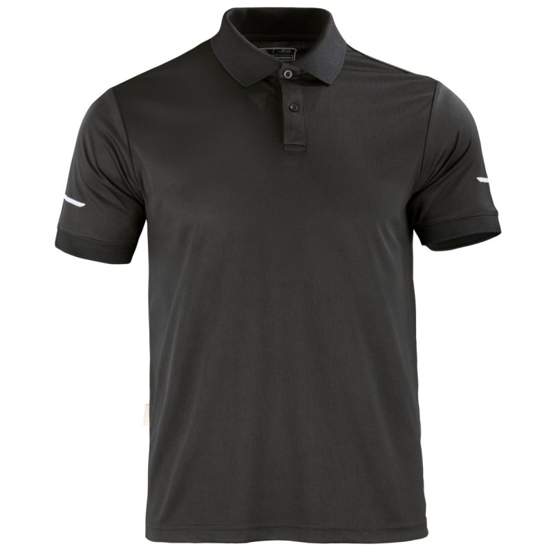 Polera WorkDry Cam M/Corta Negra