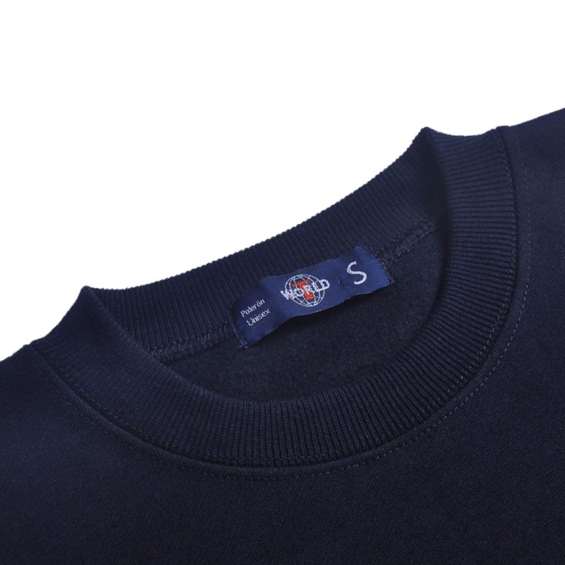 Polerón cuello polo azul - Imagen 3