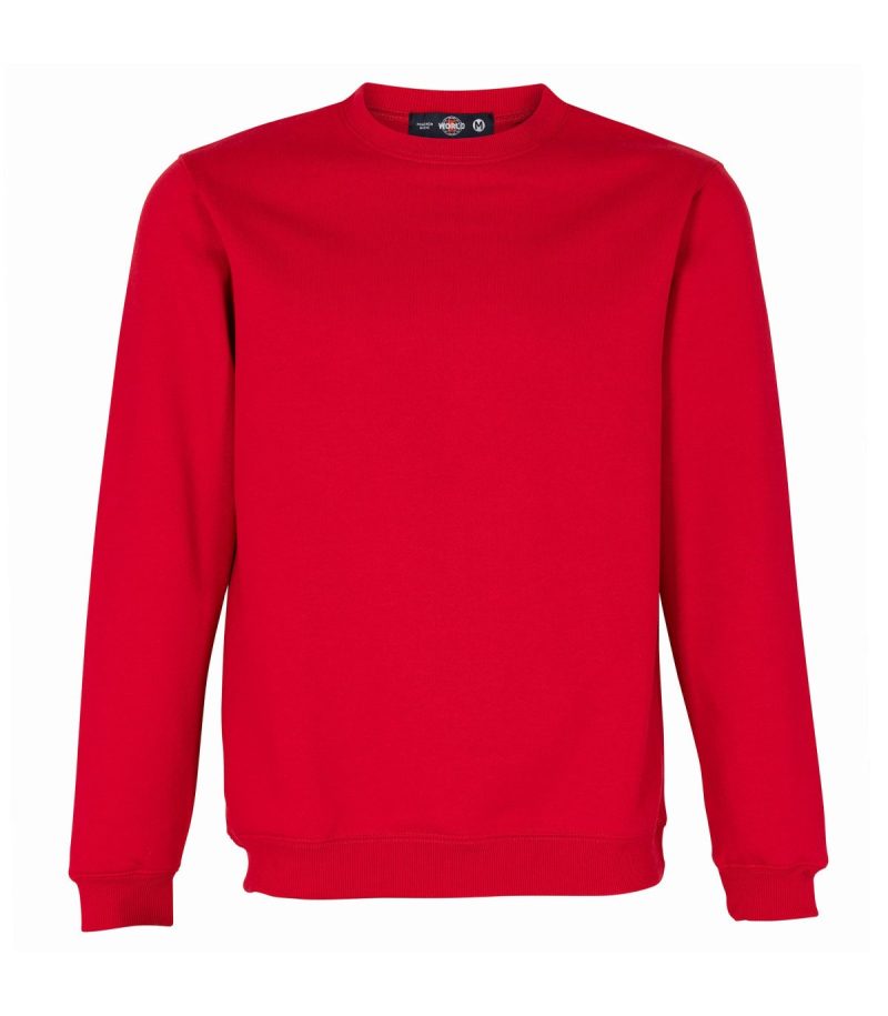 Polerón cuello polo rojo