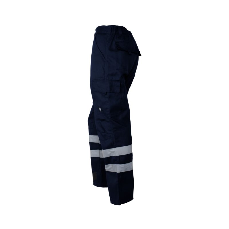 Pantalón cargo gabardina con cinta hombre practical Azul - Imagen 4