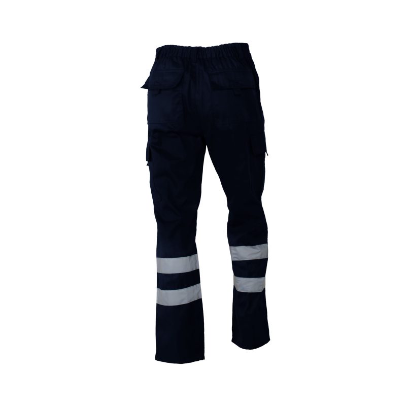 Pantalón cargo gabardina con cinta hombre practical Azul - Imagen 2