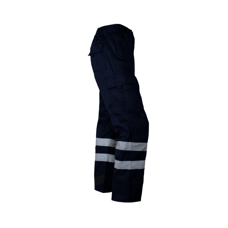 Pantalón cargo gabardina con cinta hombre practical Azul - Imagen 3