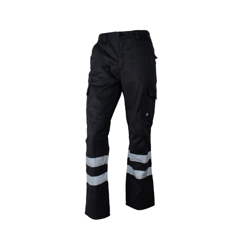 Pantalón cargo gabardina con cinta hombre practical Negro