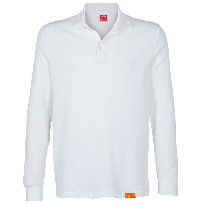Polera hombre 60 alg 40 Blanca