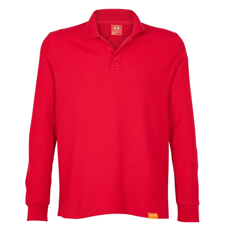 Polera hombre 60 alg 40 Roja