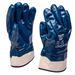 GUANTE NITRILO AZUL PUÑO SEGURIDAD