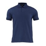 Polera cuello camisero pique 60/40 M/C