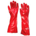 Guante PVC 14-35 cm Rojo