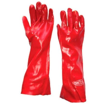 Guante PVC 14-35 cm Rojo