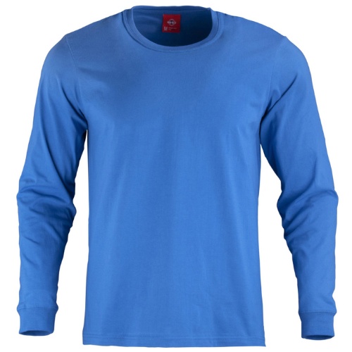 Polera Polo 100%Alg M_L Azulino-1 Polera Polo 100%Alg M/L - Imagen 1