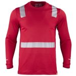 Polera Polo Hibrida con Cinta Reflectiva M/L