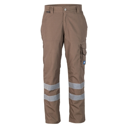 Pantalon Cargo Canvas Alerce Con Cinta Reflec. Cafe-1 Pantalon Cargo Canvas Alerce Con Cinta Reflec. - Imagen 1